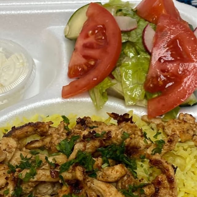 Jollof Rice with Chicken.